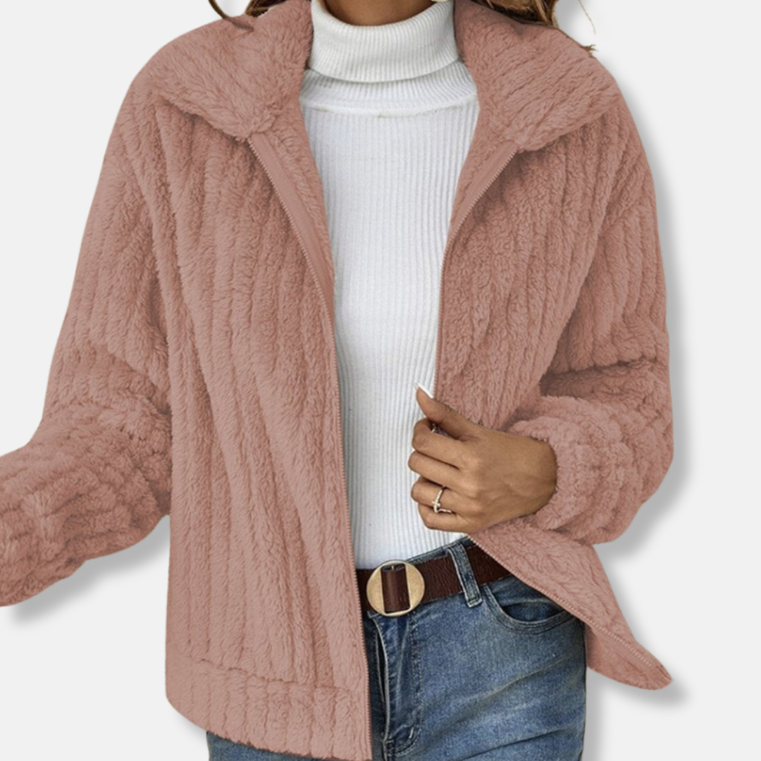 VogeLuxe | Women’s Cozy Sherpa Zip Jacket 3