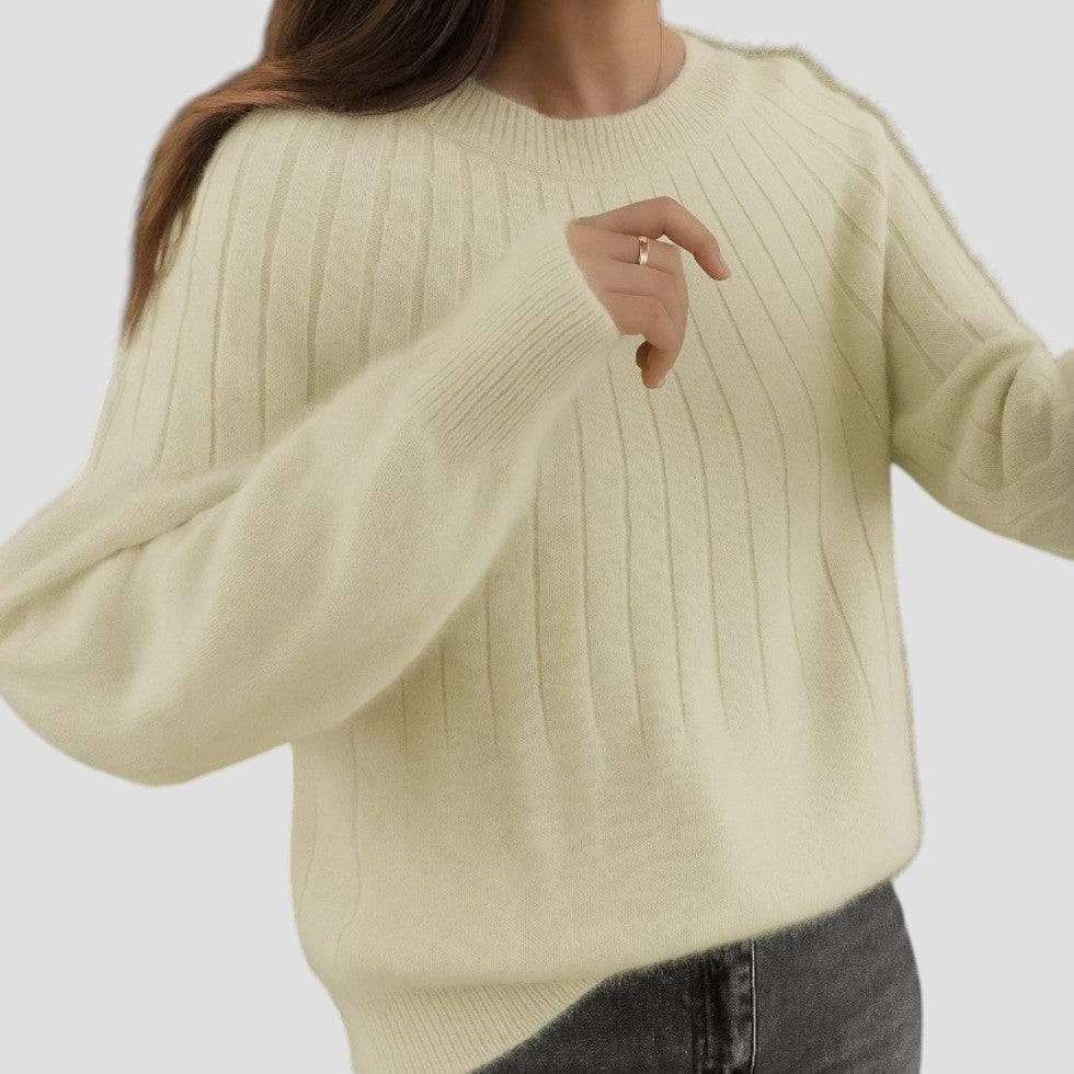 VogeLuxe | Women’s Cozy Solid Lined Sweater 6