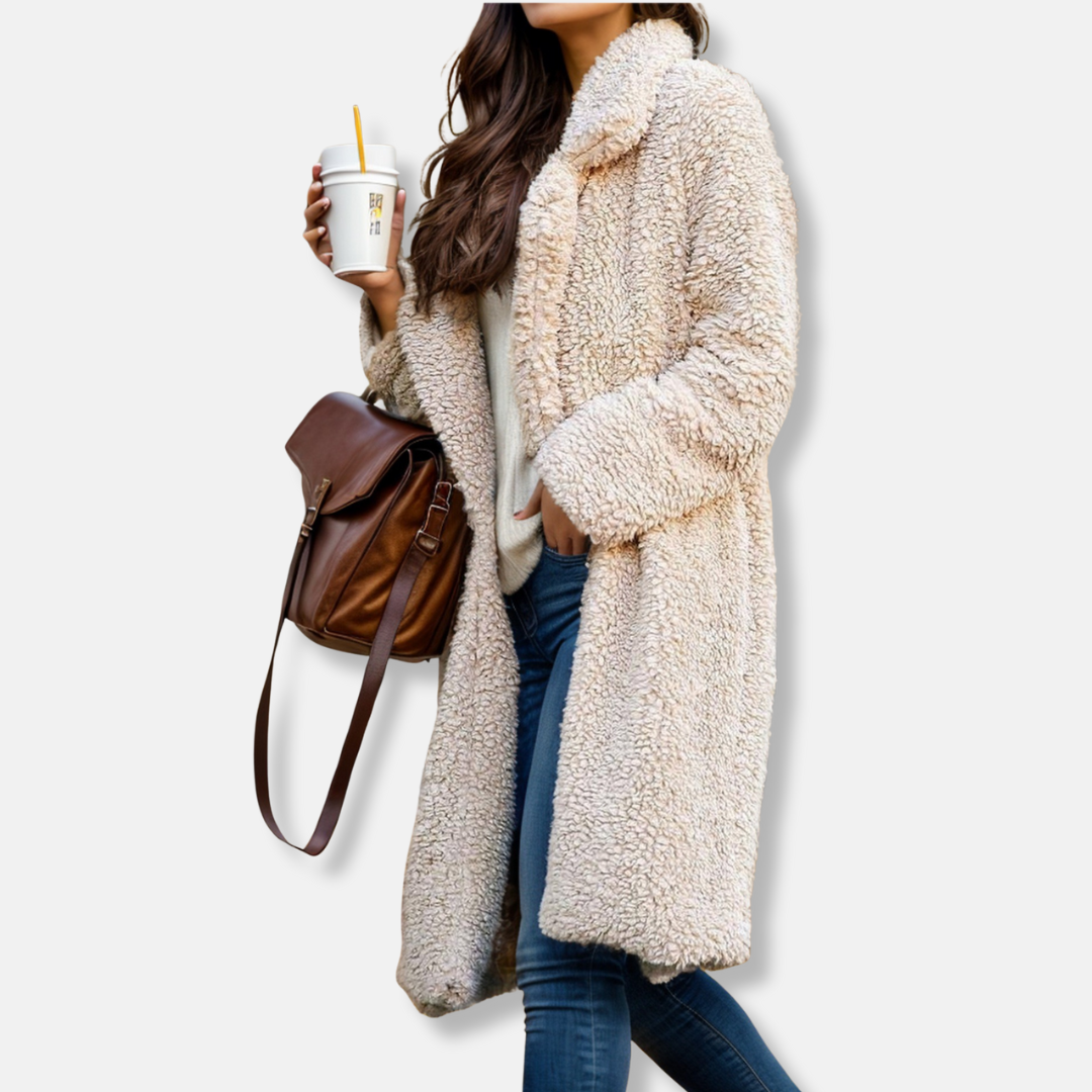 VogeLuxe | Women’s Cozy Teddy Longline Coat 1