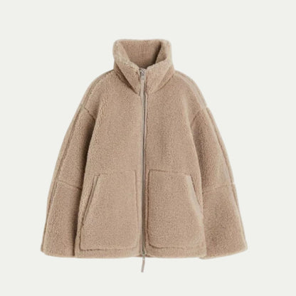 VogeLuxe | Women’s Cozy Textured Fleece Zip-Up Jacket 0