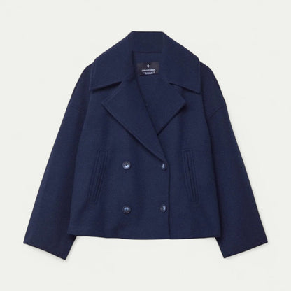 VogeLuxe | Women’s Cropped Double-Breasted Peacoat 2