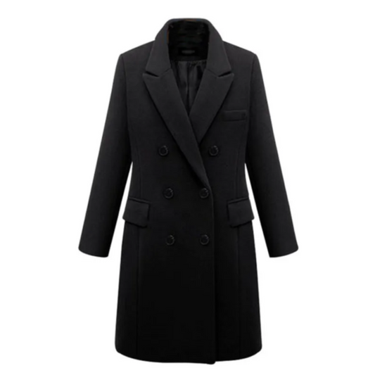 VogeLuxe | Women’s Double-Breasted Short Peacoat 0