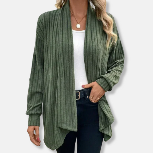 VogeLuxe | Women’s Drape-Front Cardigan 0