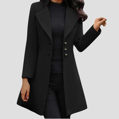 VogeLuxe | Women’s Elegant A-Line Coat 3