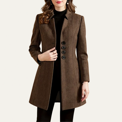 VogeLuxe | Women’s Elegant Buttoned Blazer Coat 0