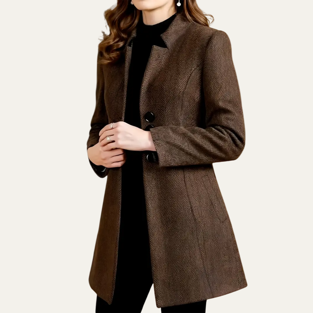 VogeLuxe | Women’s Elegant Buttoned Blazer Coat 1