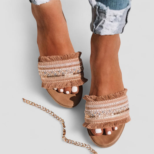 VogeLuxe | Women’s Elegant Comfort Flat Sandals 0