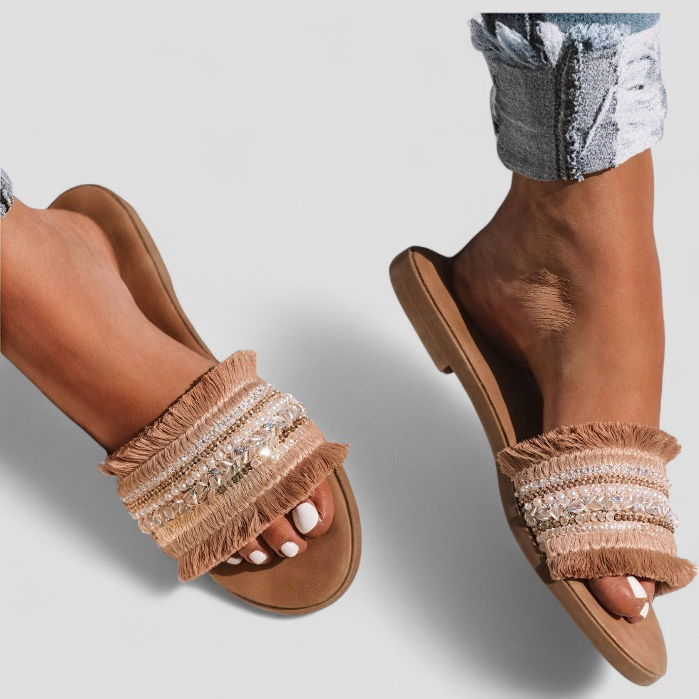 VogeLuxe | Women’s Elegant Comfort Flat Sandals 1