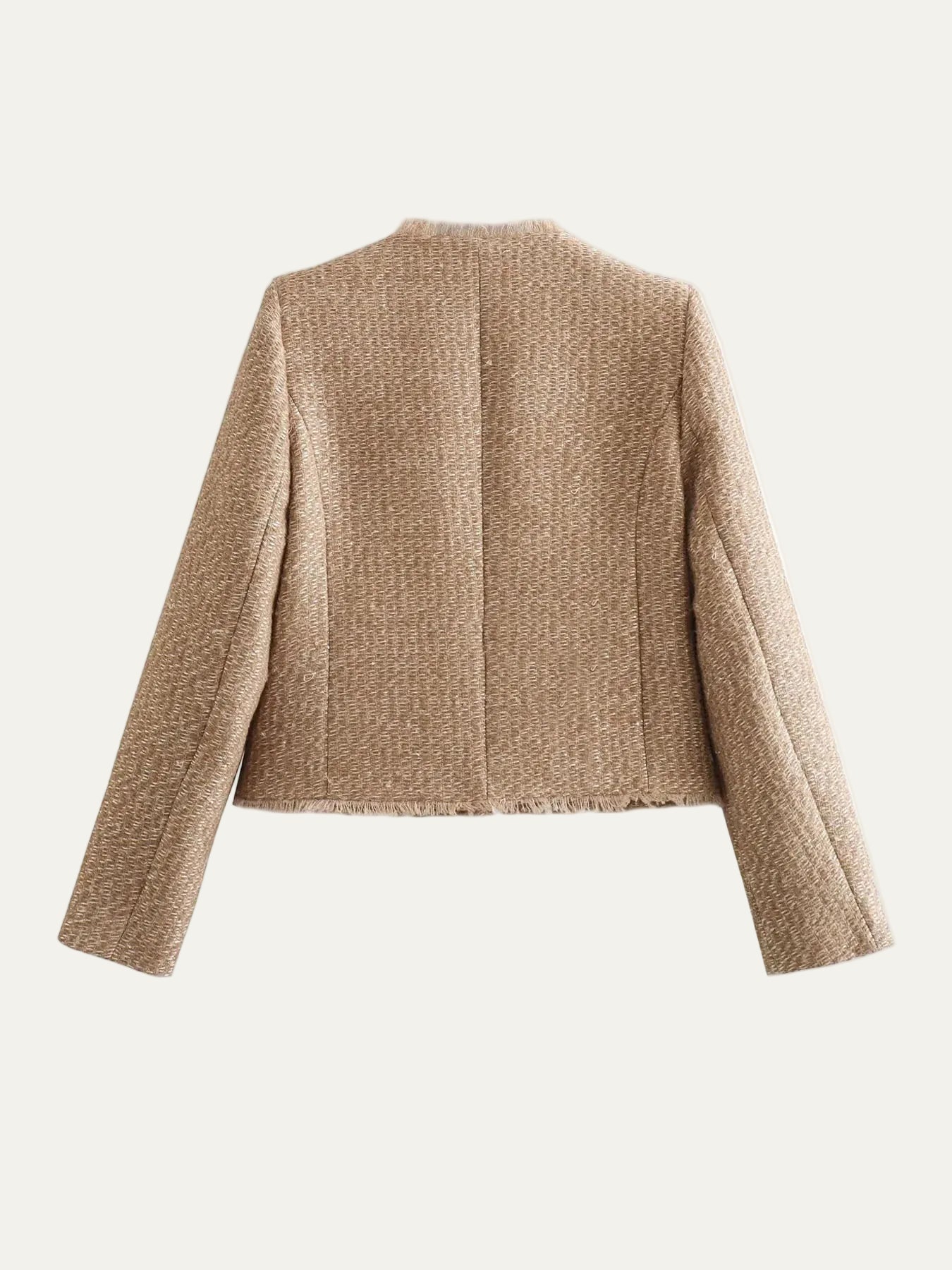 VogeLuxe | Women’s Elegant Cropped Tweed Jacket 2