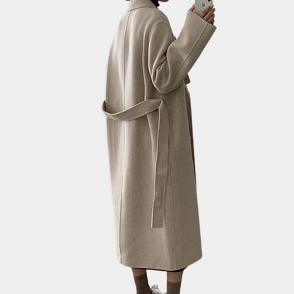 VogeLuxe | Women’s Elegant Double-Breasted Long Overcoat 2