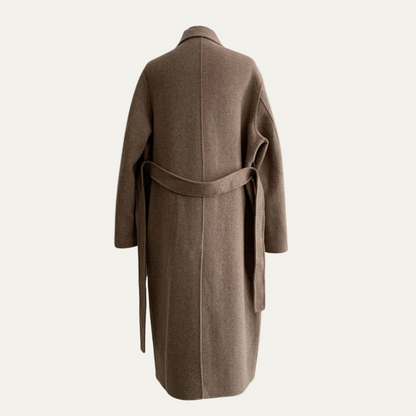 VogeLuxe | Women’s Elegant Double-Breasted Long Overcoat 4