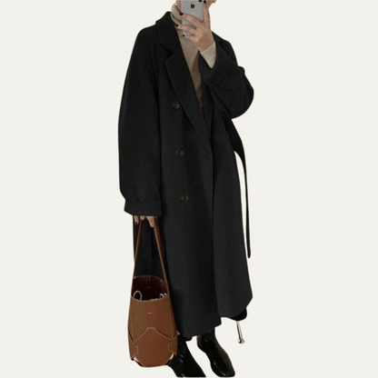 VogeLuxe | Women’s Elegant Double-Breasted Overcoat 1