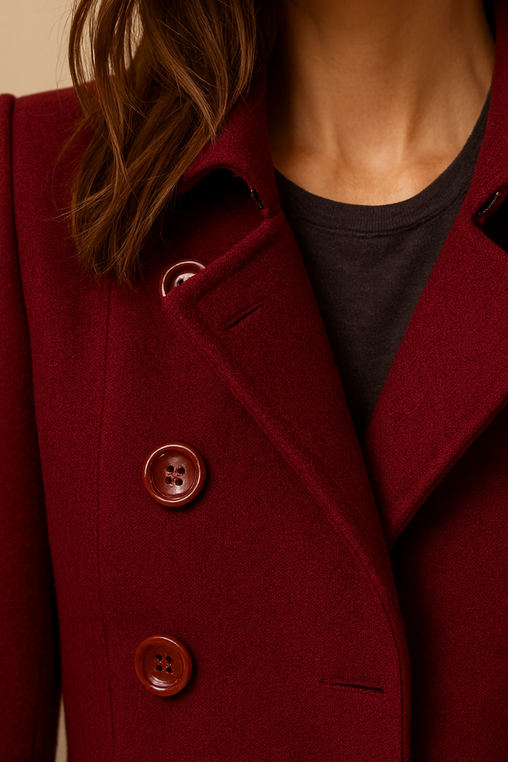 VogeLuxe | Women’s Elegant Double-Breasted Peacoat 2