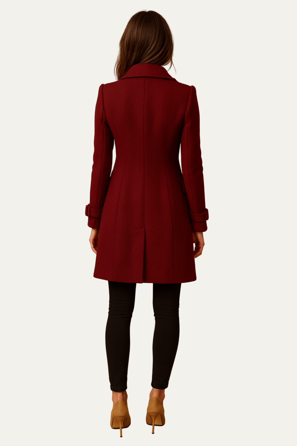 VogeLuxe | Women’s Elegant Double-Breasted Peacoat 3