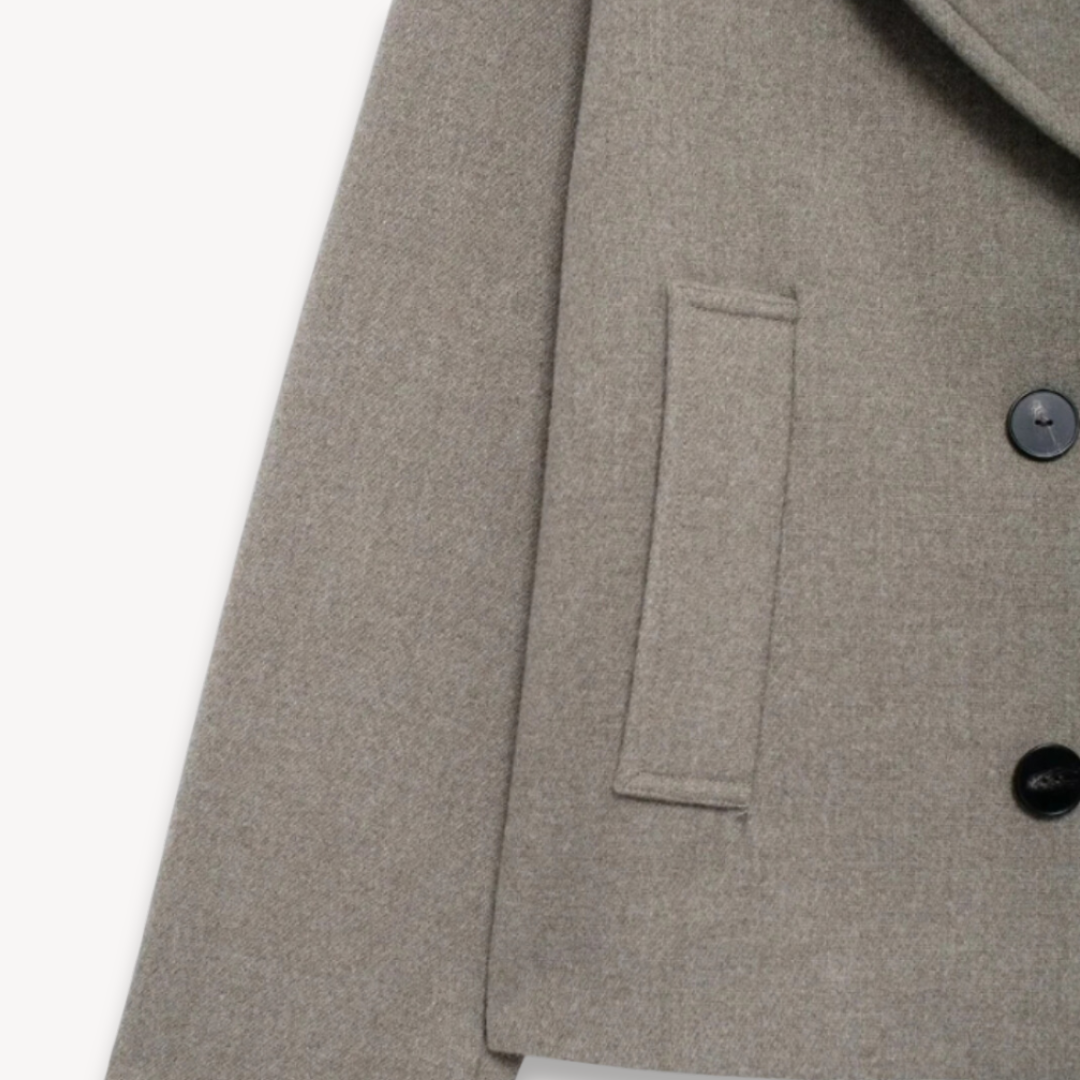 VogeLuxe | Women’s Elegant Double-Breasted Wool Coat 4