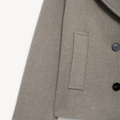 VogeLuxe | Women’s Elegant Double-Breasted Wool Coat 4