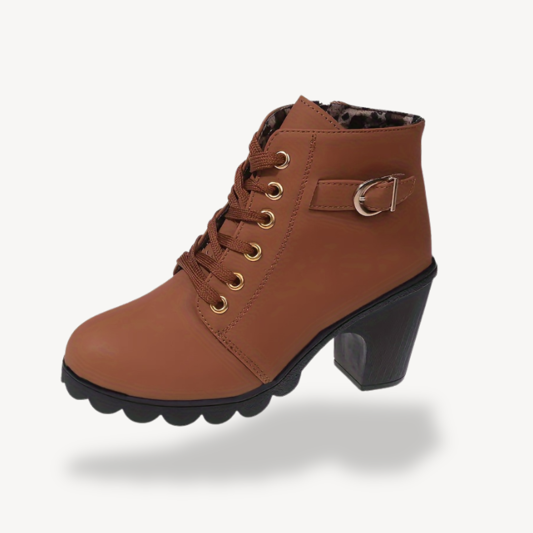 VogeLuxe | Women’s Elegant Lace-up High Heel Boots 2