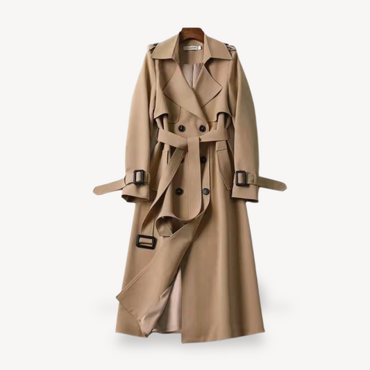 VogeLuxe | Women’s Elegant Lace Up Trench Coat 0