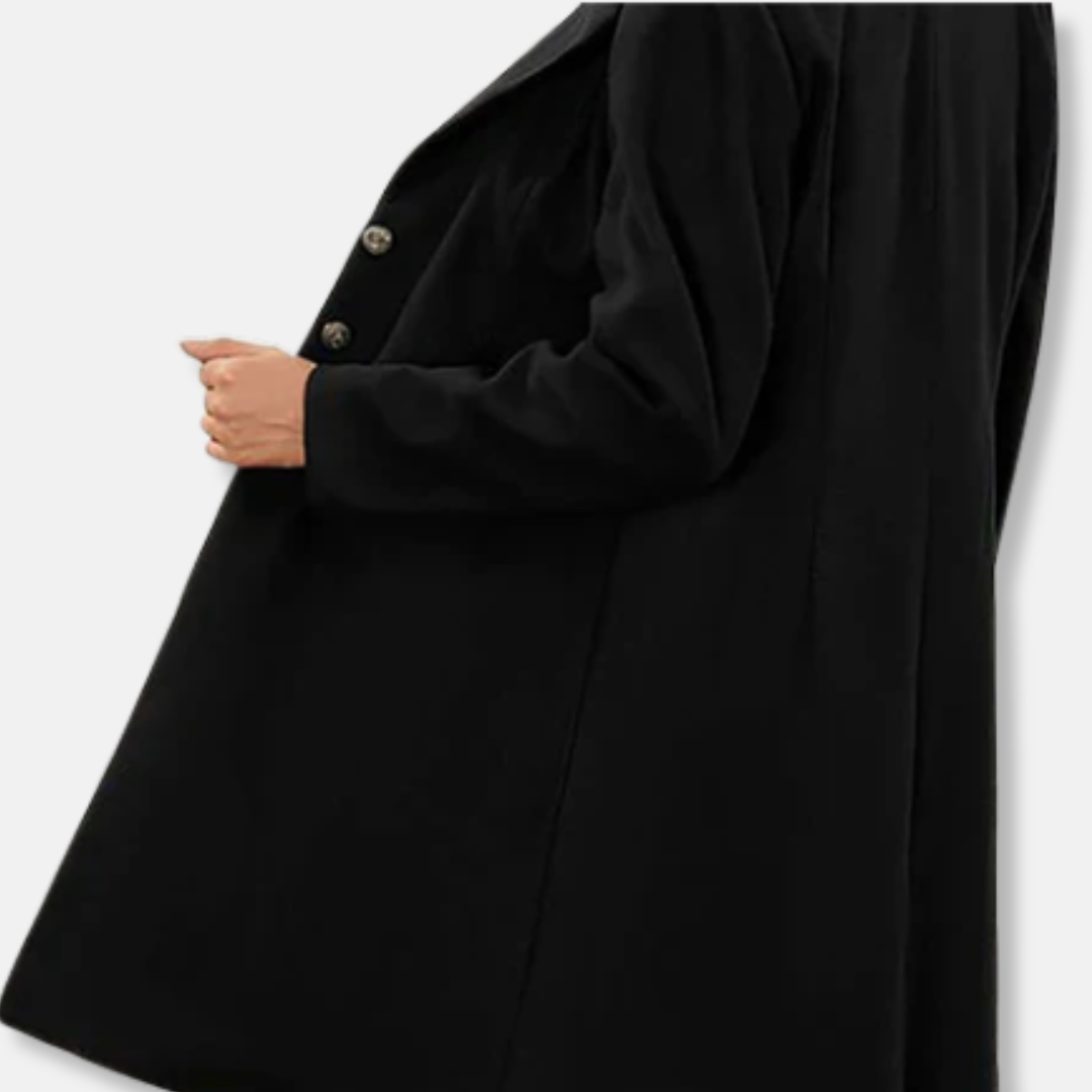 VogeLuxe | Women’s Elegant Long A-Line Coat 1