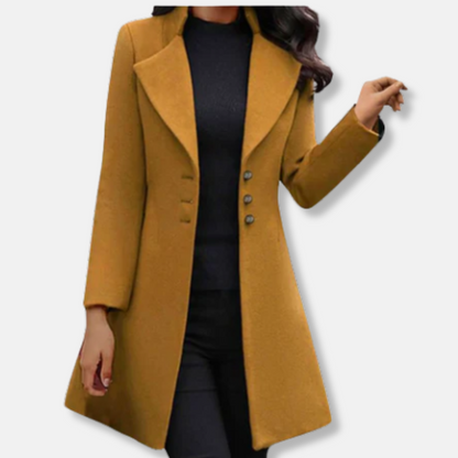 VogeLuxe | Women’s Elegant Long A-Line Coat 2