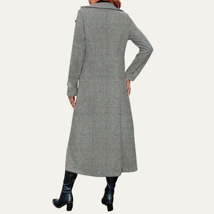 VogeLuxe | Women’s Elegant Long Double-Breasted Coat 1
