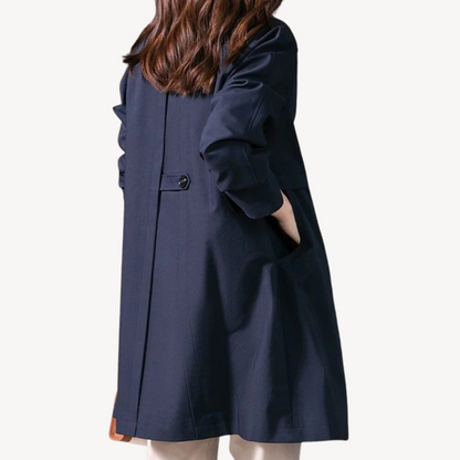 VogeLuxe | Women’s Elegant Mid-Length Trench Coat 3