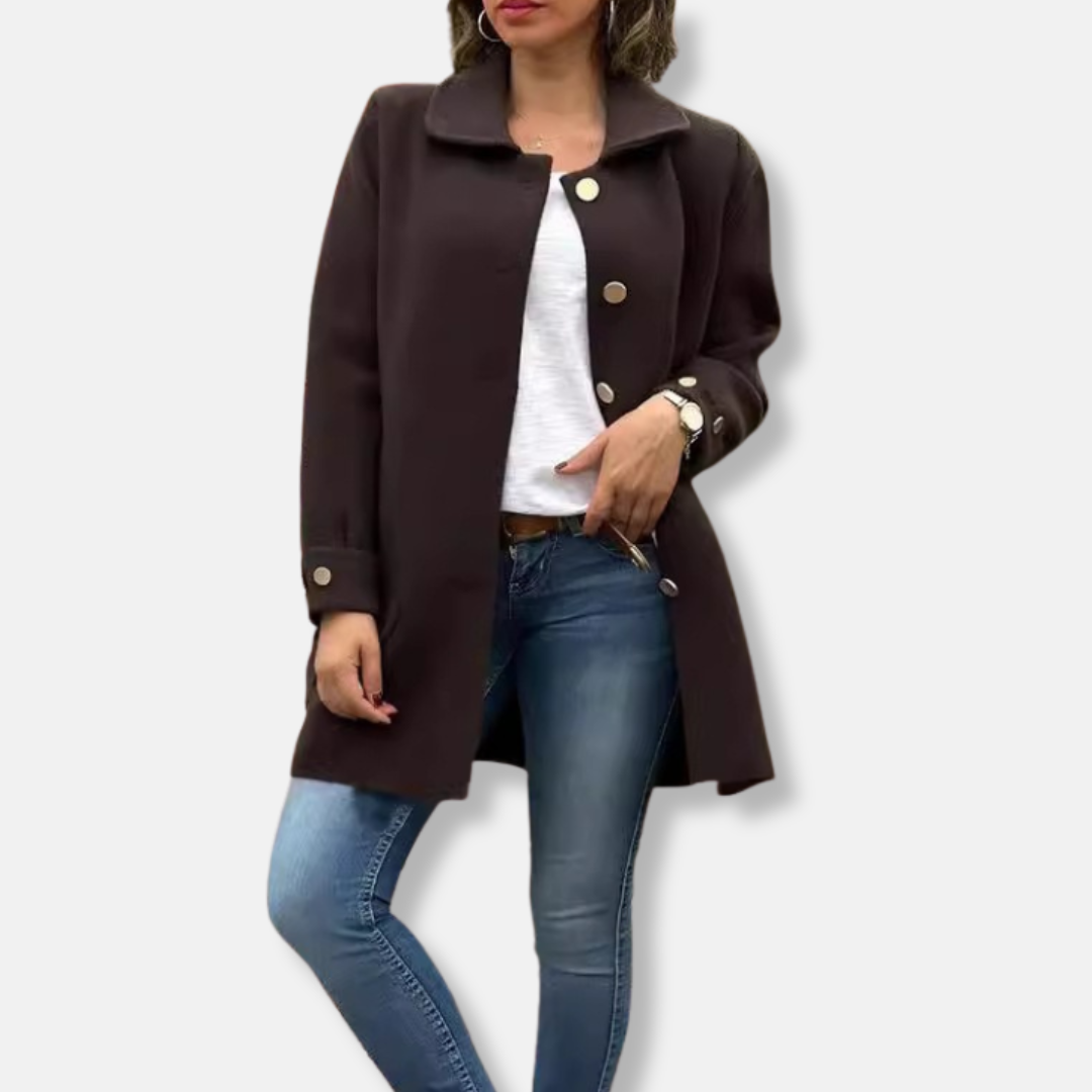 VogeLuxe | Women’s Elegant Mid-Thigh Coat 2