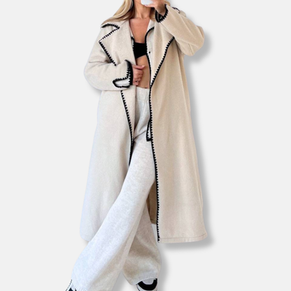 VogeLuxe | Women’s Elegant Open-Front Coat 0