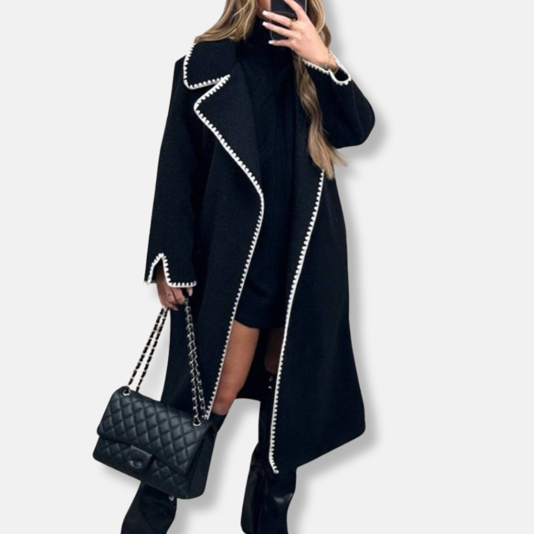 VogeLuxe | Women’s Elegant Open-Front Coat 1