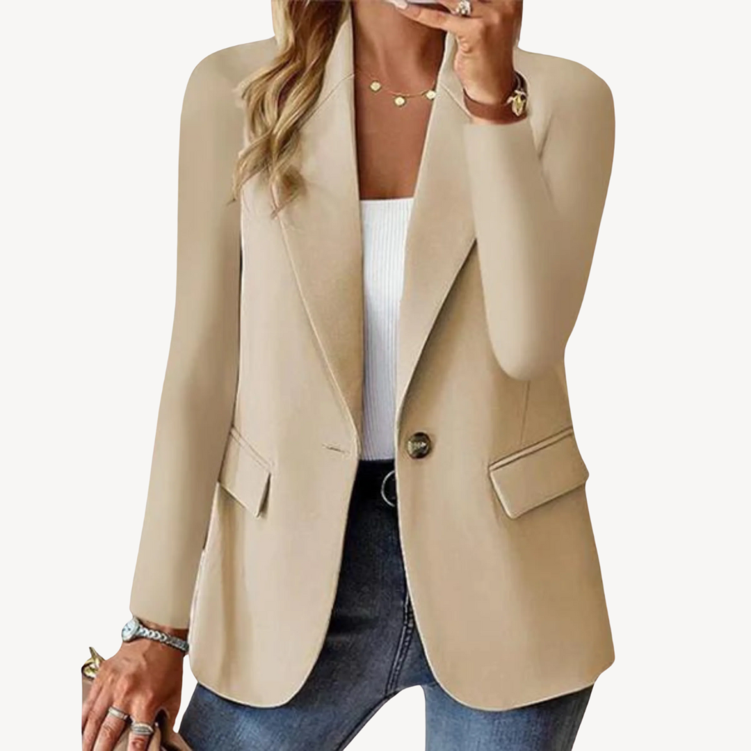 VogeLuxe | Women’s Elegant Solid Suit Jacket 1