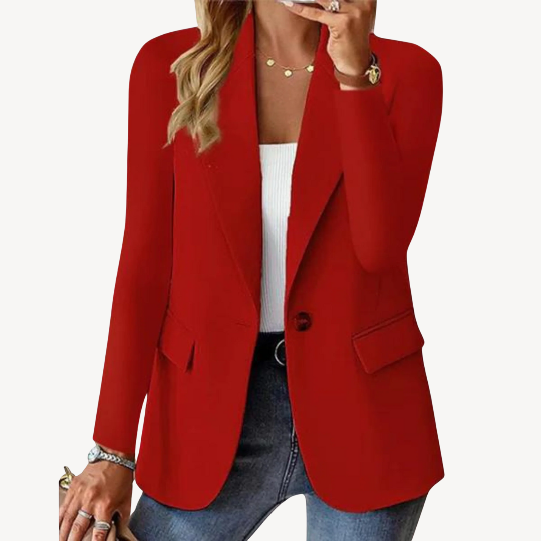 VogeLuxe | Women’s Elegant Solid Suit Jacket 2