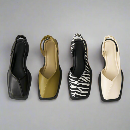 VogeLuxe | Women’s Elegant Square Toe Sandals 4