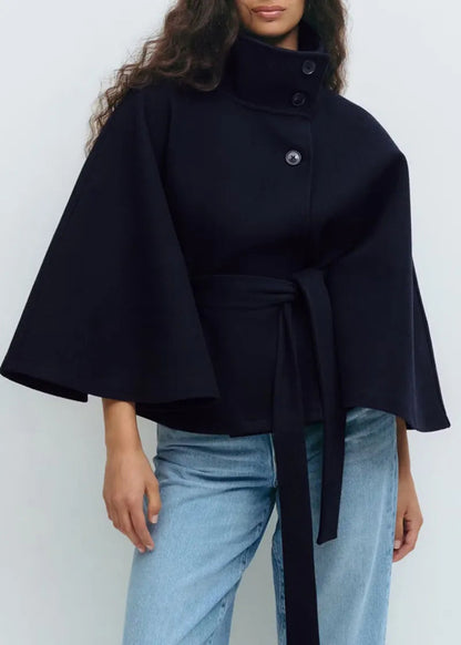 VogeLuxe | Women’s Elegant Tie-Belt Cape 3
