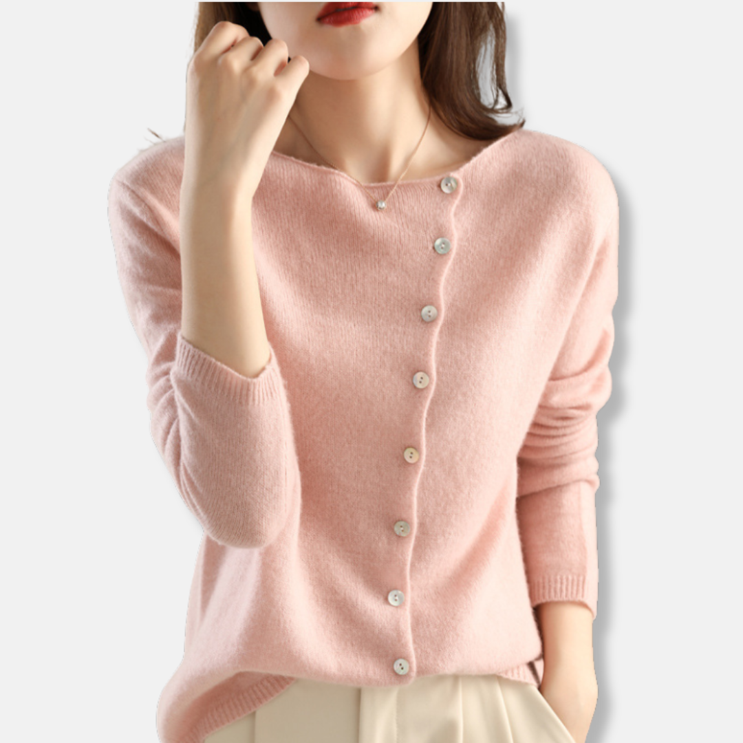 VogeLuxe | Women’s Elegant V-Neck Cardigan 0