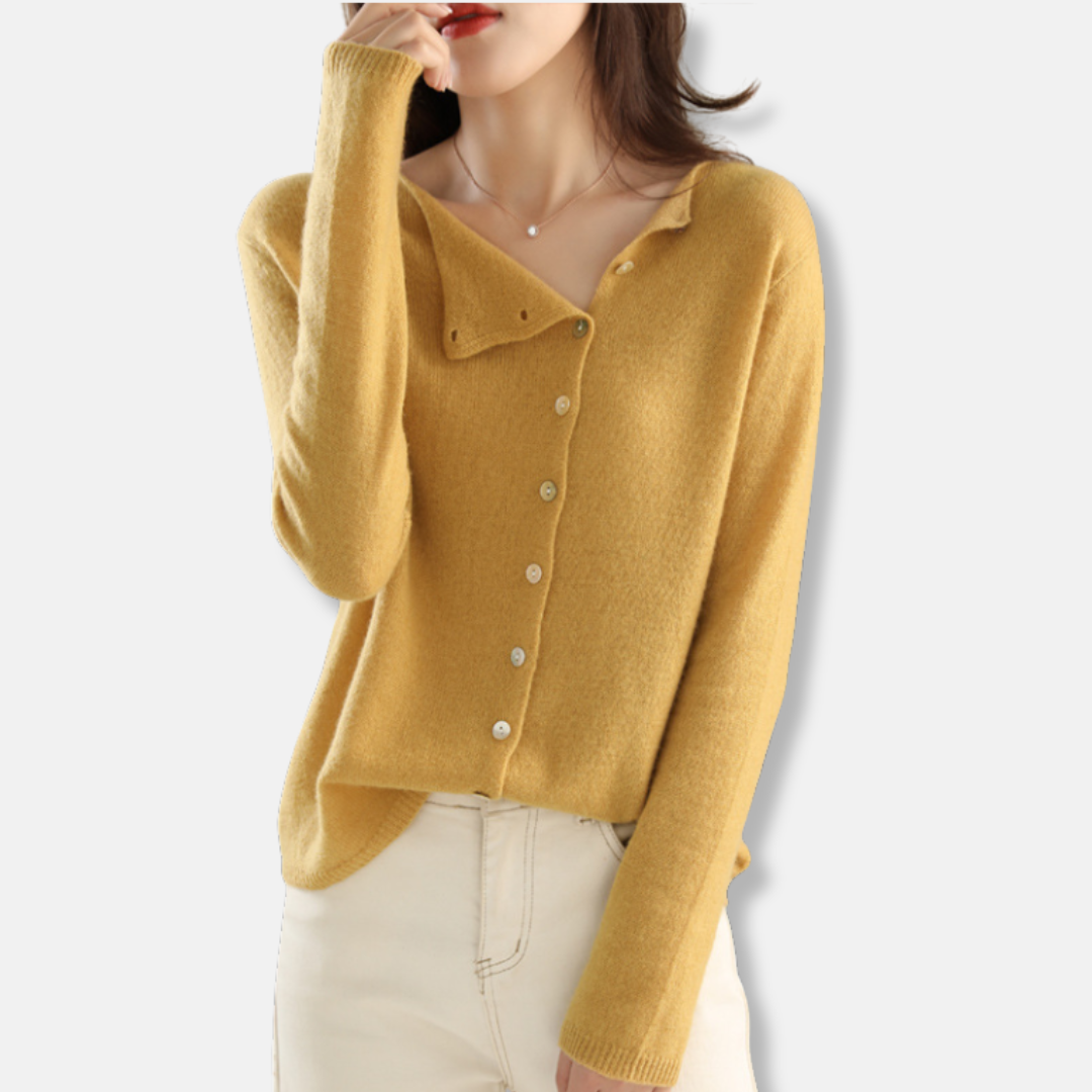 VogeLuxe | Women’s Elegant V-Neck Cardigan 2