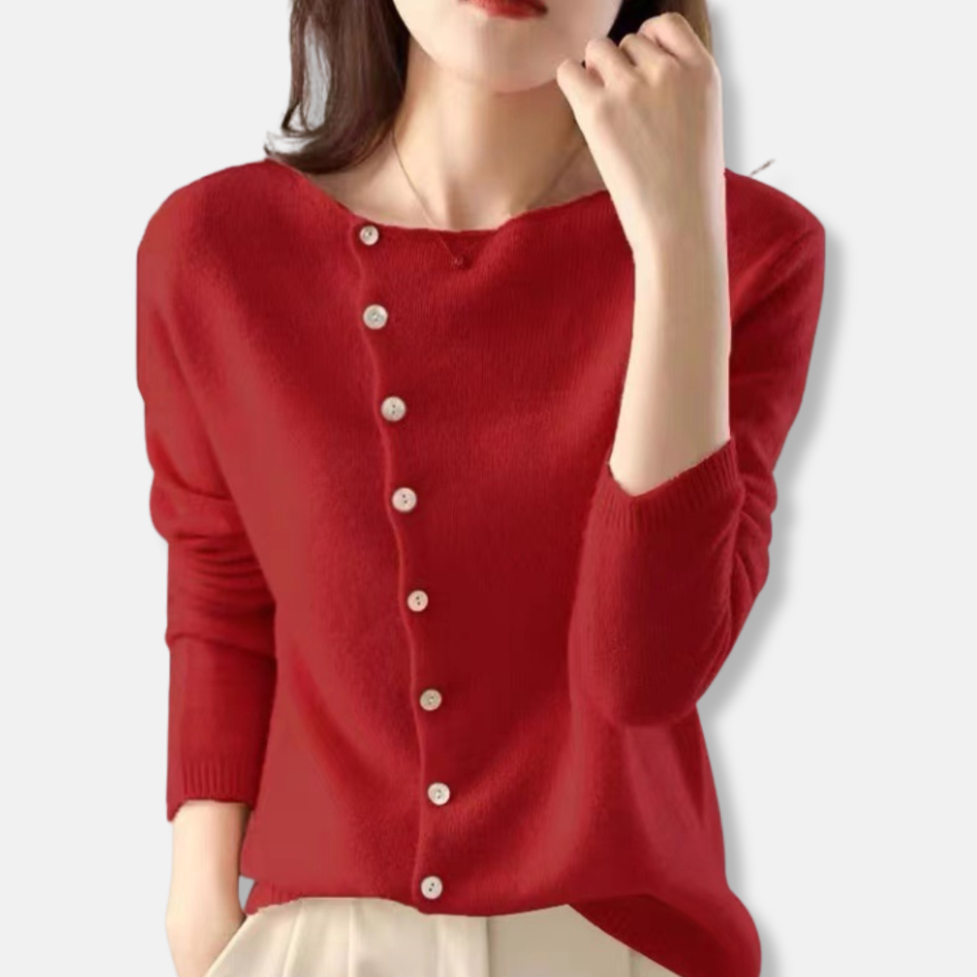 VogeLuxe | Women’s Elegant V-Neck Cardigan 3