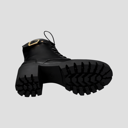 VogeLuxe | Women’s Faux-Fur Lined Combat Boots 2