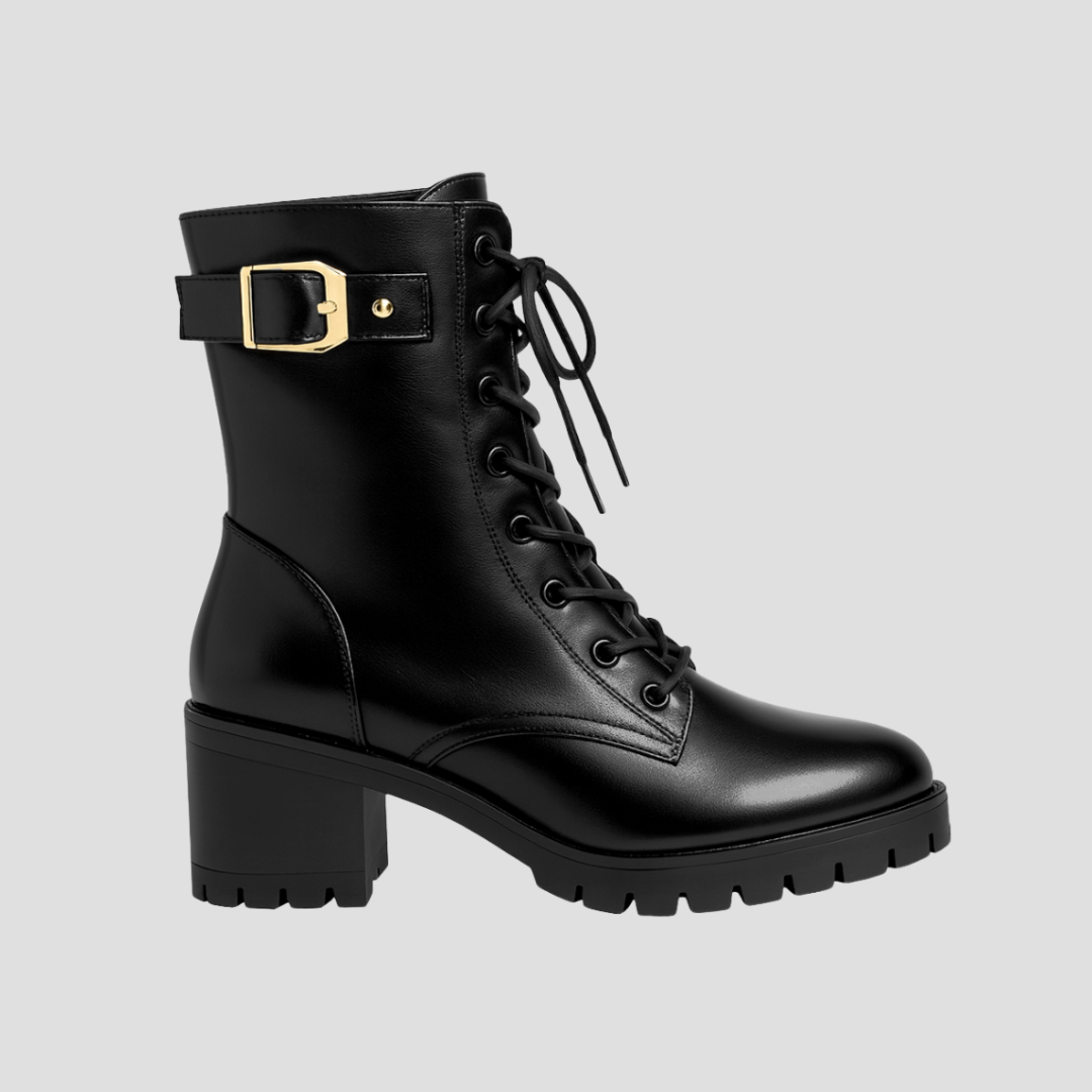 VogeLuxe | Women’s Faux-Fur Lined Combat Boots 3