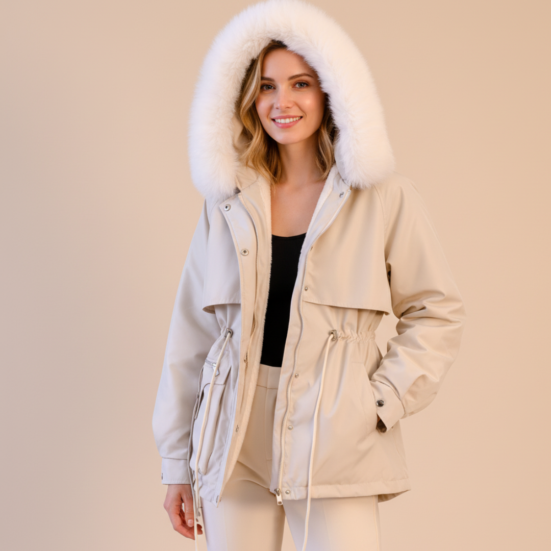 VogeLuxe | Women’s Faux Fur Collar Down Jacket 1