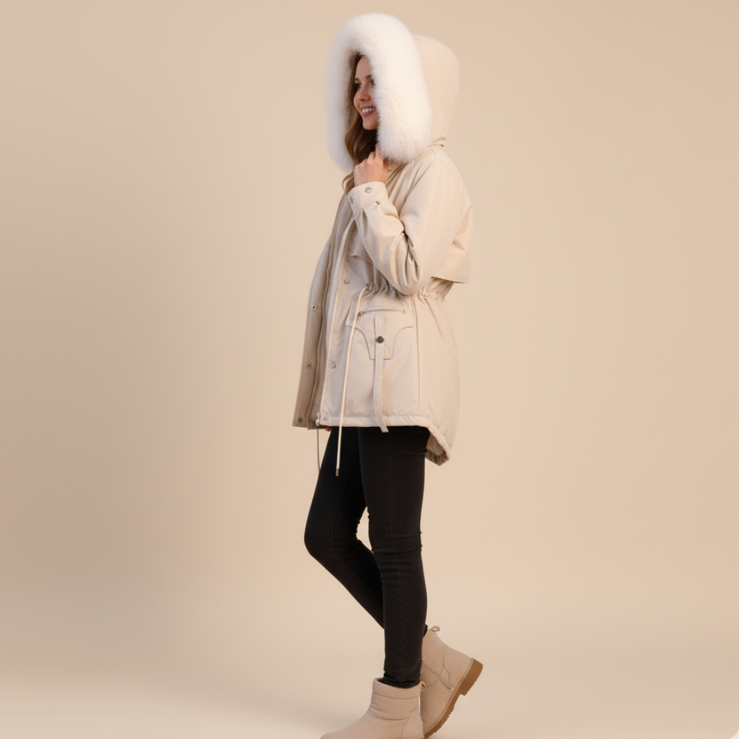 VogeLuxe | Women’s Faux Fur Collar Down Jacket 3