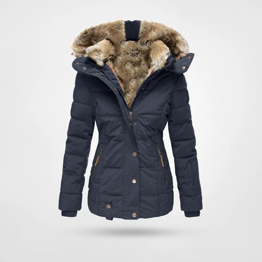 VogeLuxe | Women’s Faux Fur Hooded Puffer Jacket 3