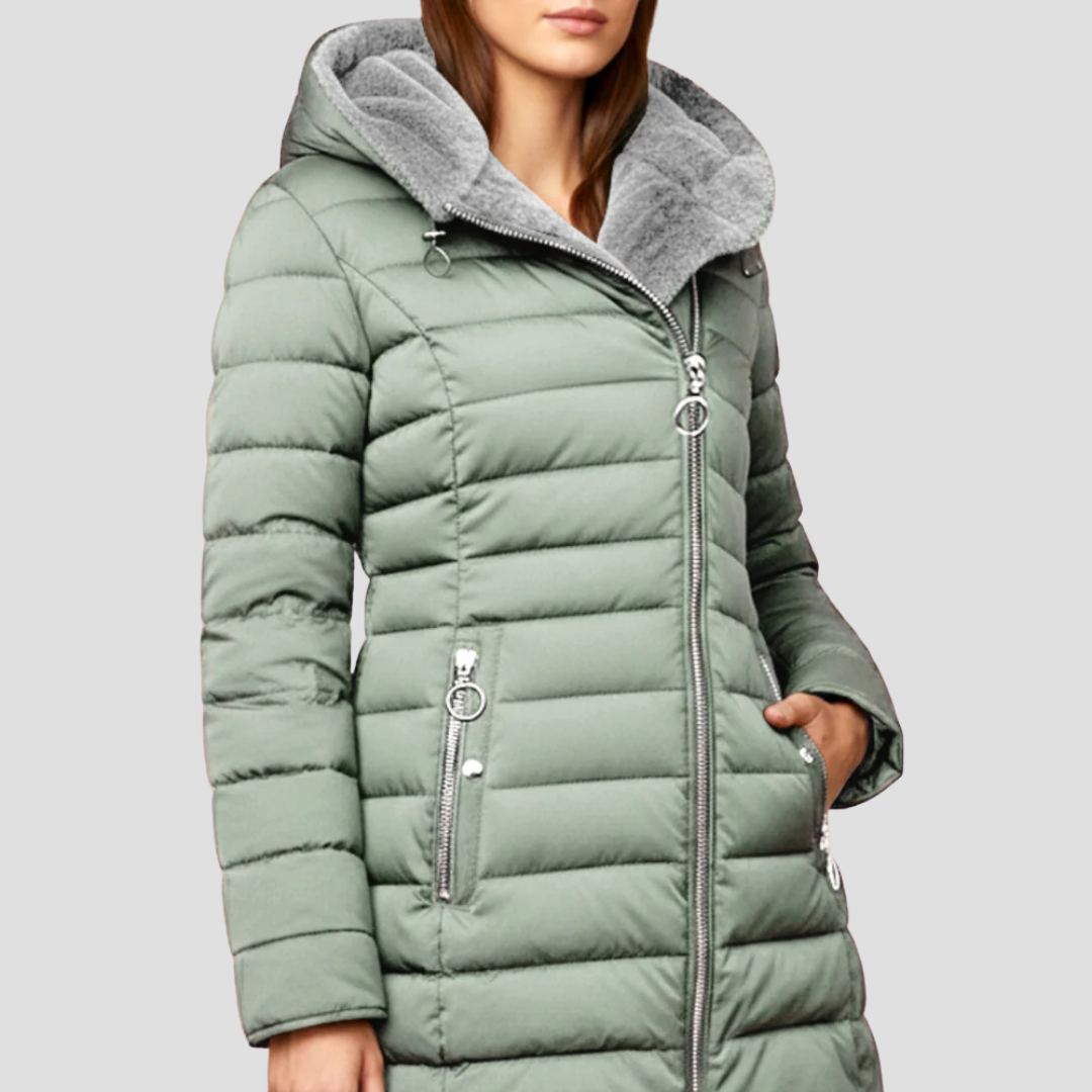 VogeLuxe | Women’s Faux Fur Hooded Quilted Puffer Coat 5
