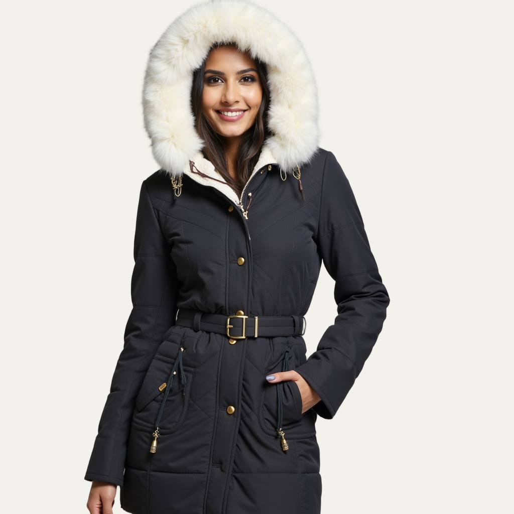 VogeLuxe | Women’s Faux Fur Trimmed Winter Parka 1
