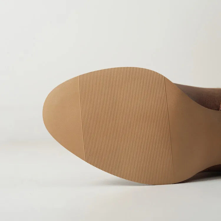 VogeLuxe | Women’s Faux Leather Knee-High Cowboy Boots 5