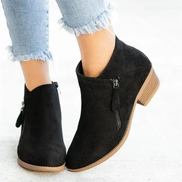 VogeLuxe | Women’s Faux Suede Ankle Boots 3