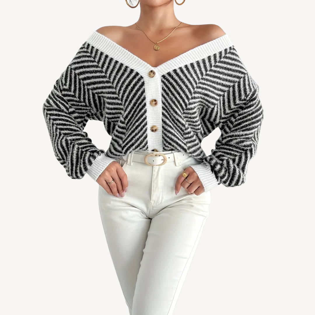 VogeLuxe | Women’s Fleece Lined Zip Cardigan 0