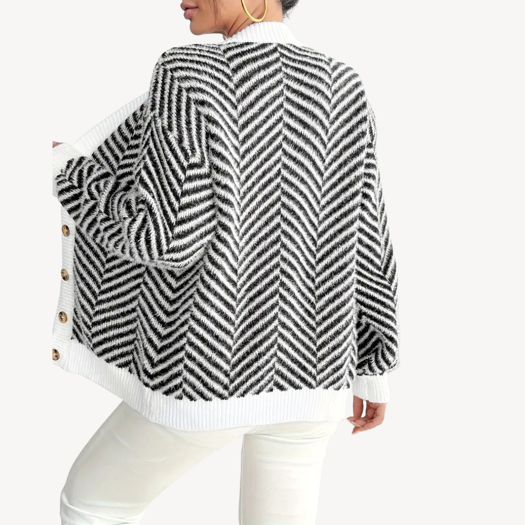 VogeLuxe | Women’s Fleece Lined Zip Cardigan 2