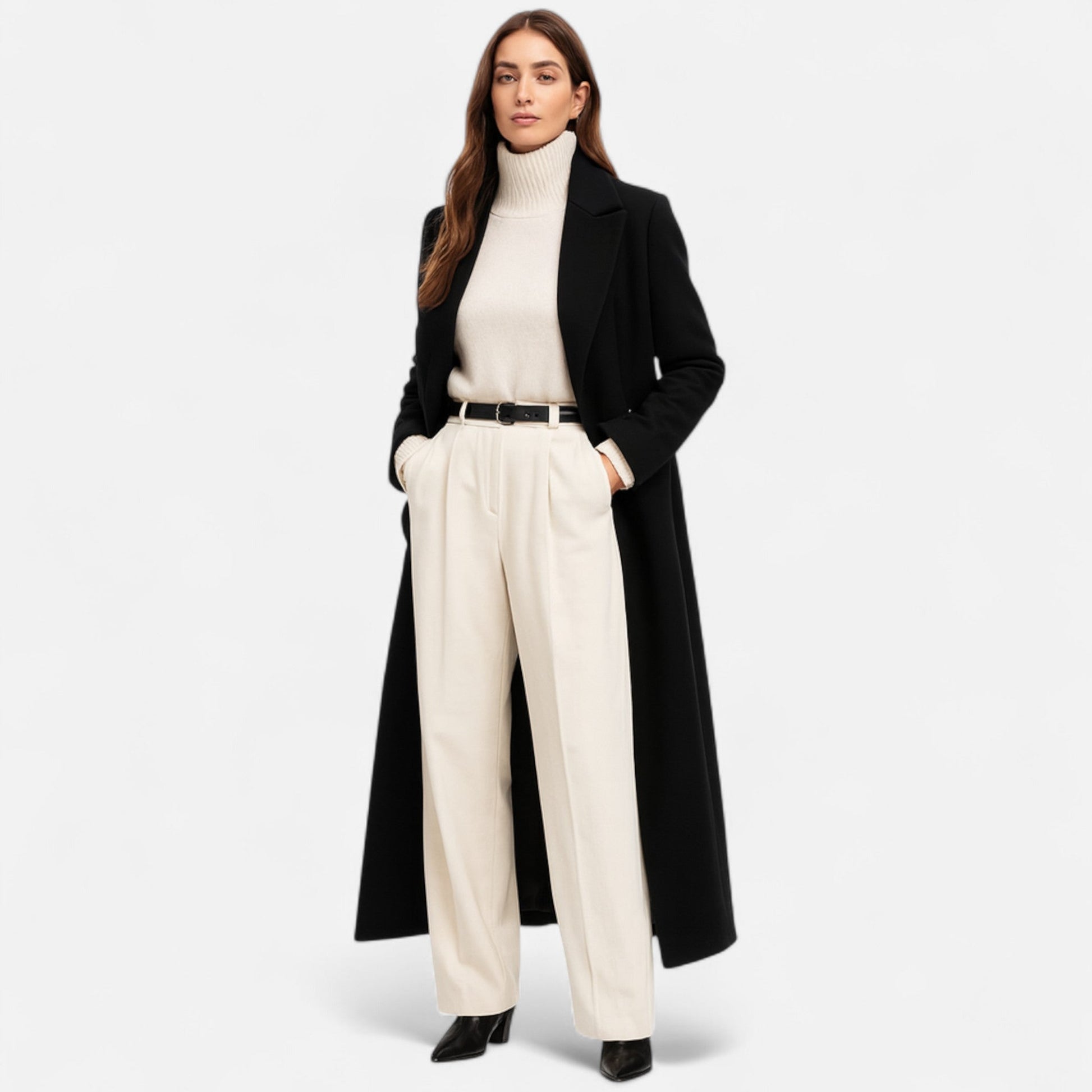VogeLuxe | Women’s Floor-Length Tailored Overcoat 1