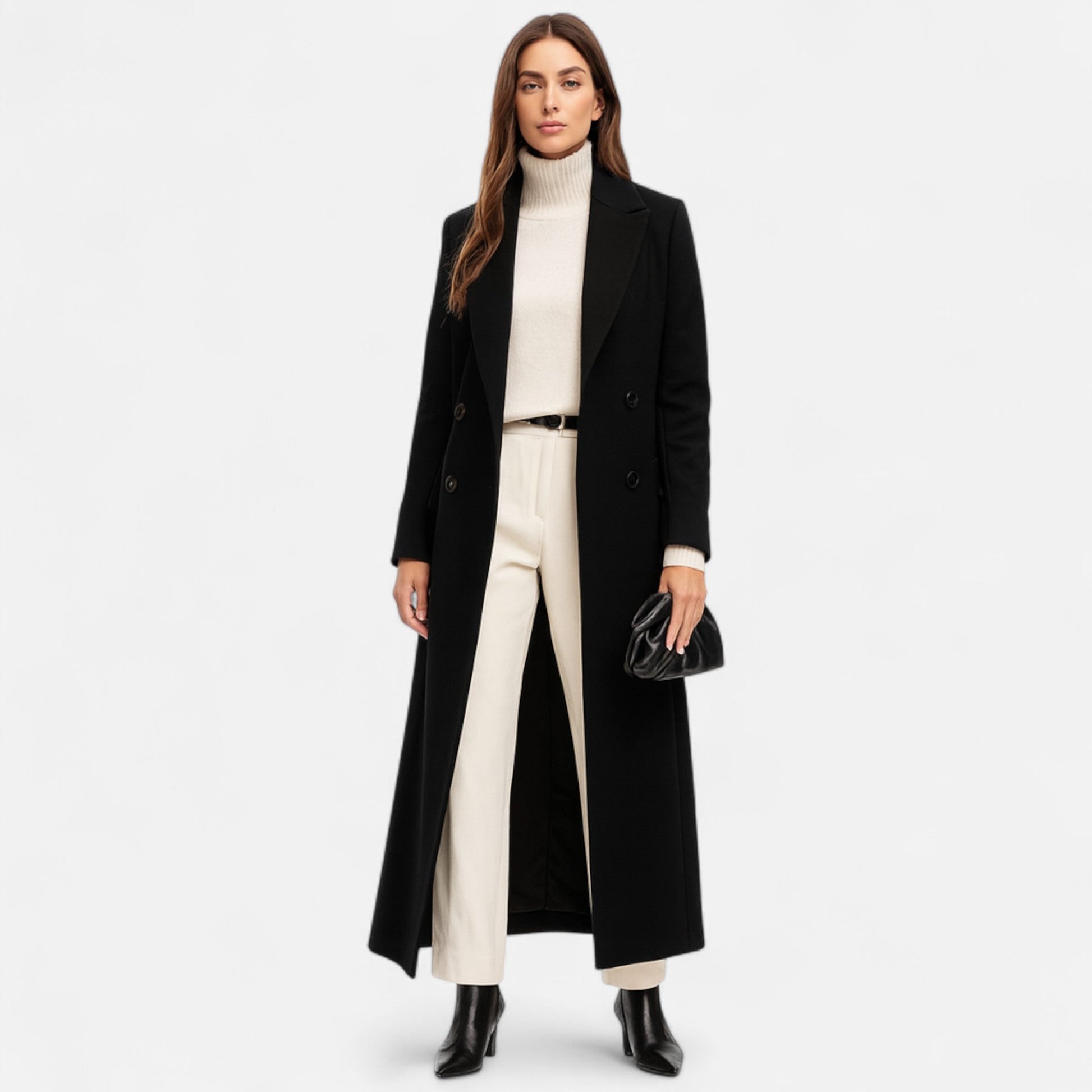 VogeLuxe | Women’s Floor-Length Tailored Overcoat 2