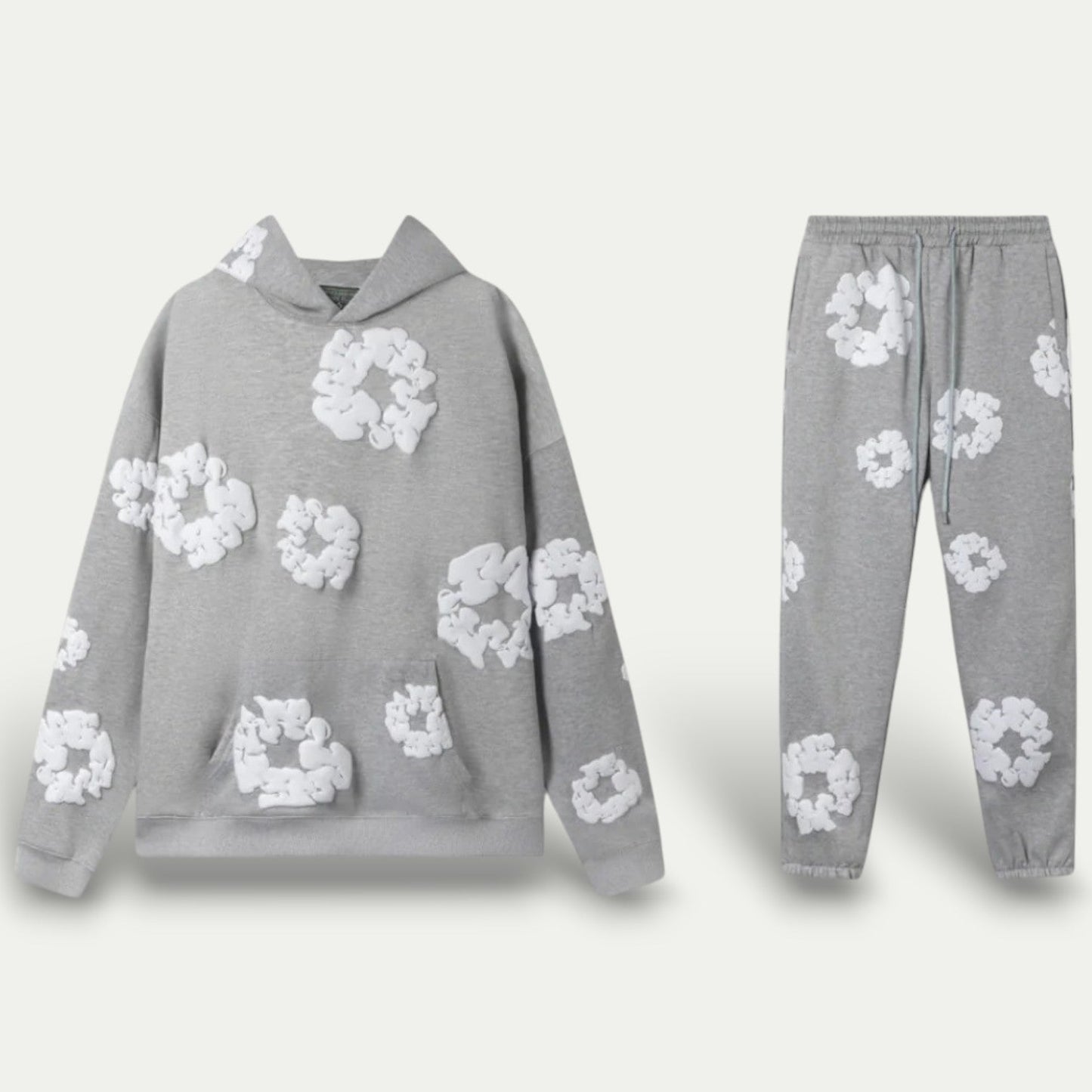 VogeLuxe | Women’s Floral Print Hooded Loungewear Set 0